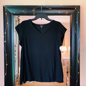 Black Flowy Shirt